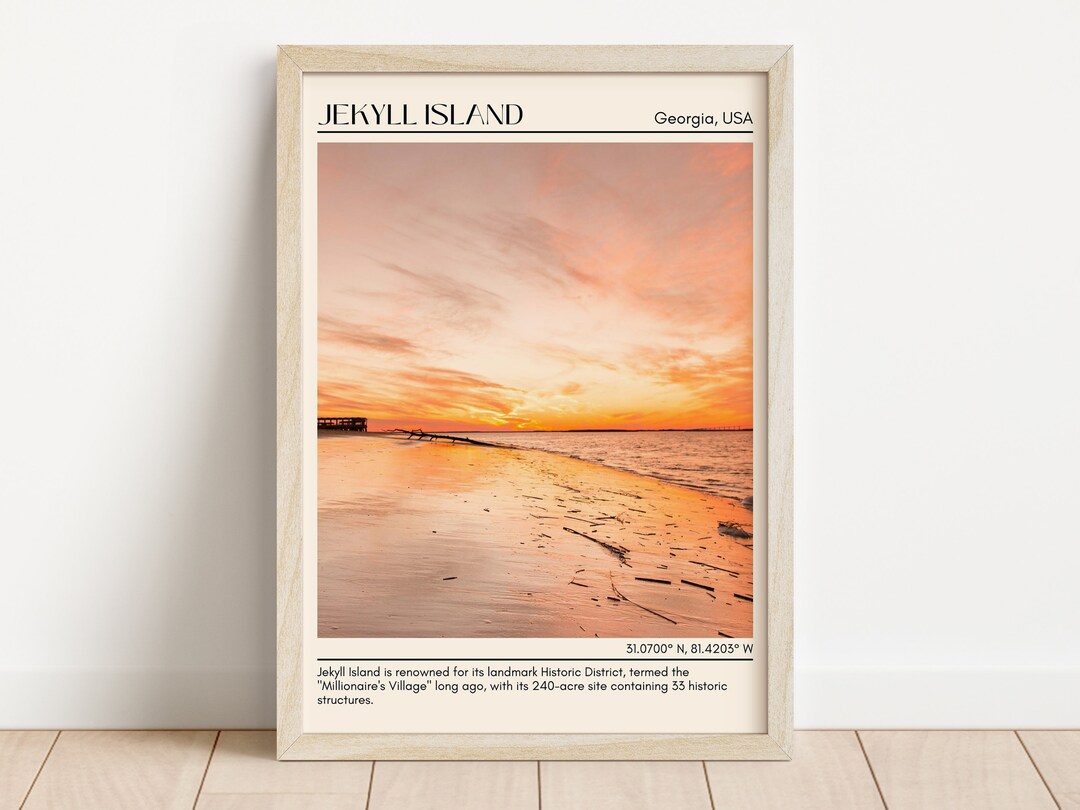 INSTANT DIGITAL DOWNLOAD Jekyll Island Wall Canvas Jekyll Etsy