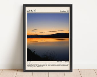 Gaspé Wall Art, Gaspé Canvas, Gaspé Framed Poster, Gaspé Photo, Gaspé Wall Decor, Gaspé Poster Print, Quebec, Canada Poster