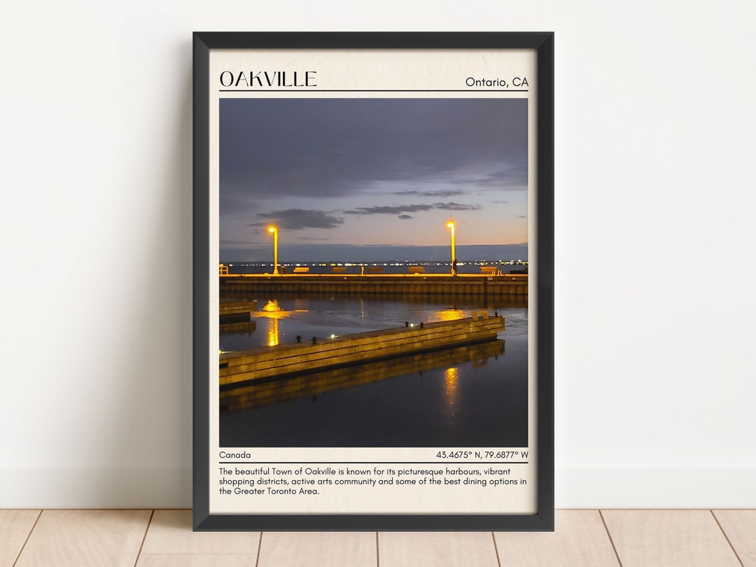 INSTANT DIGITAL DOWNLOAD, Oakville Wall Art, Oakville Canvas, Oakville