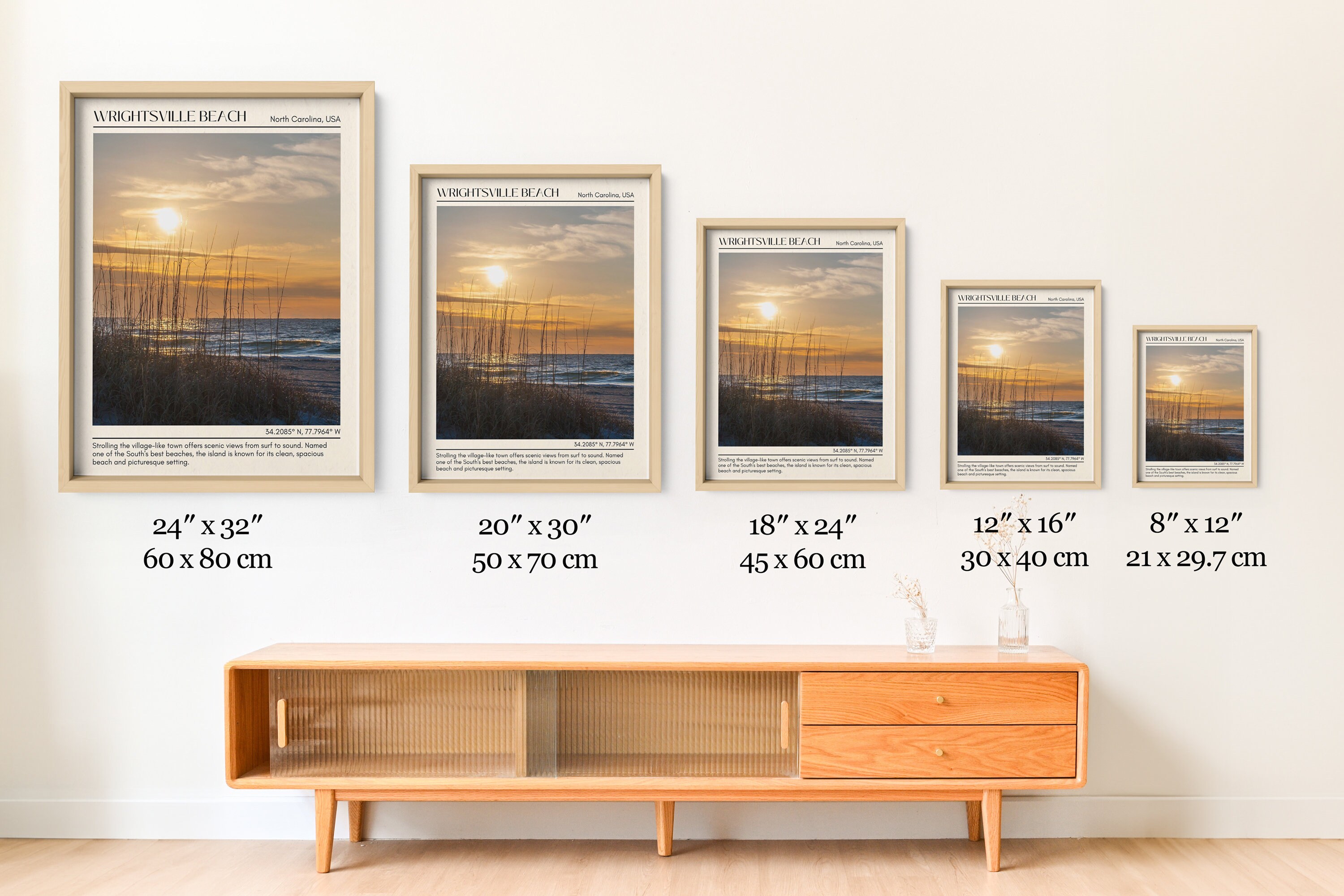 Wrightsville Beach Wall Canvas, Wrightsville Beach Framed Poster Wall