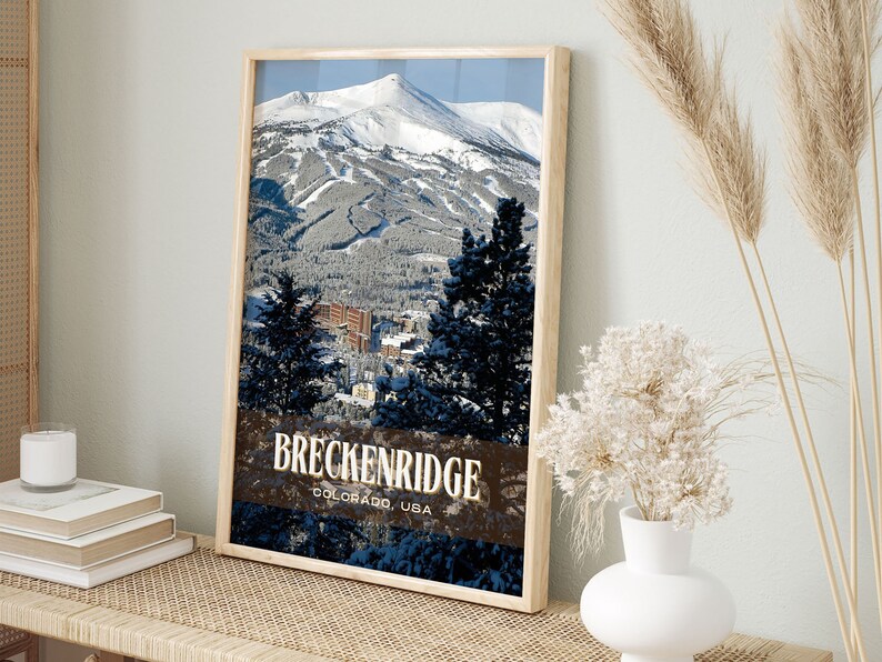 Breckenridge Retro Wall Art, Breckenridge Canvas, Breckenridge Framed