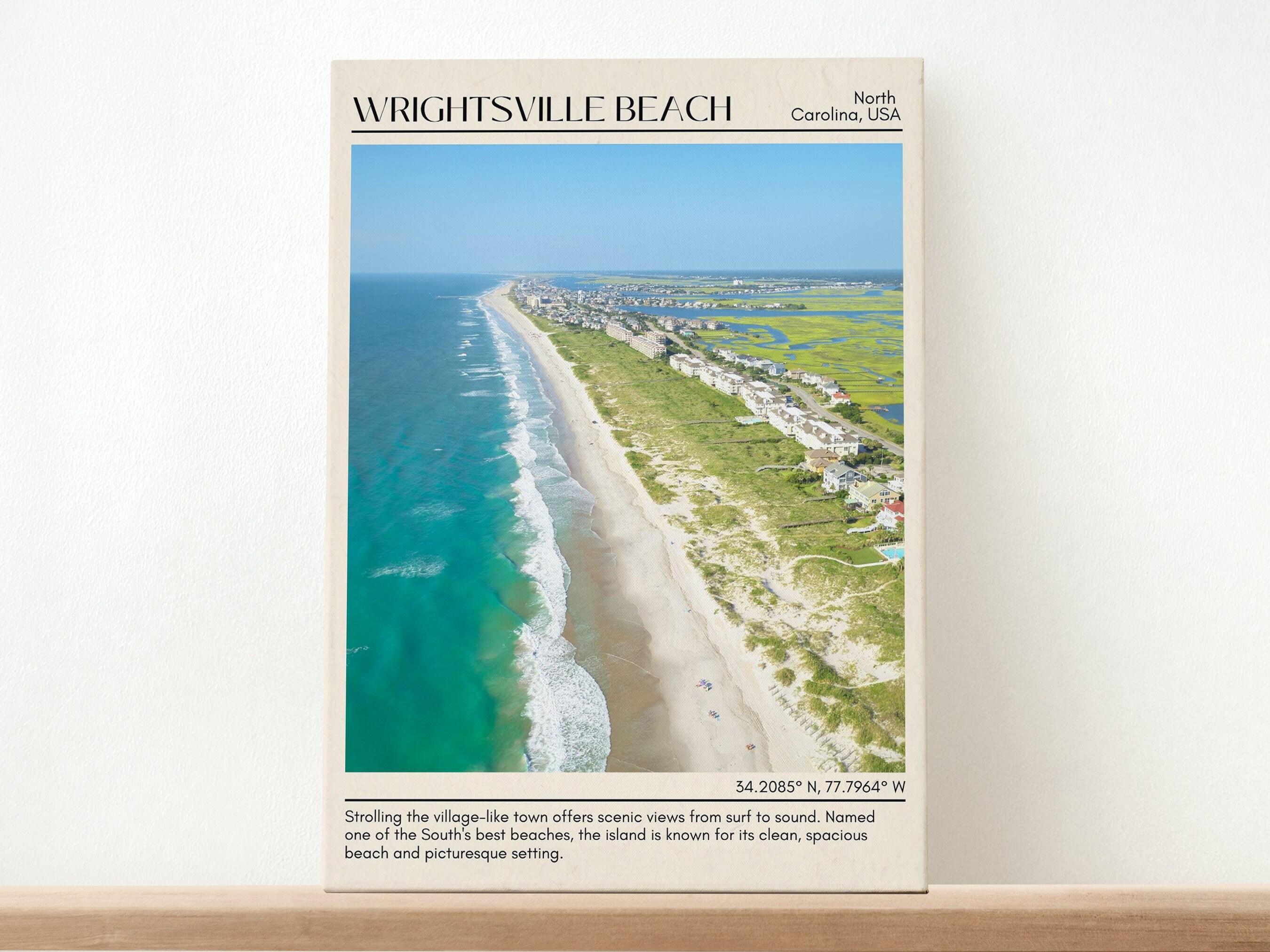 Wrightsville Beach Wall Art, Wrightsville Beach Canvas, Wrightsville