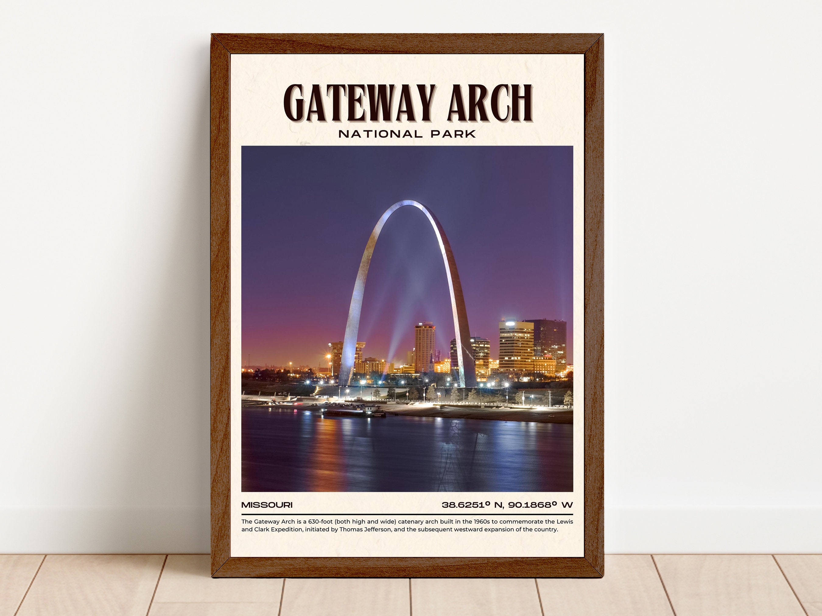 St. Louis Missouri Gateway Arch Jefferson National Key Chain Keychain