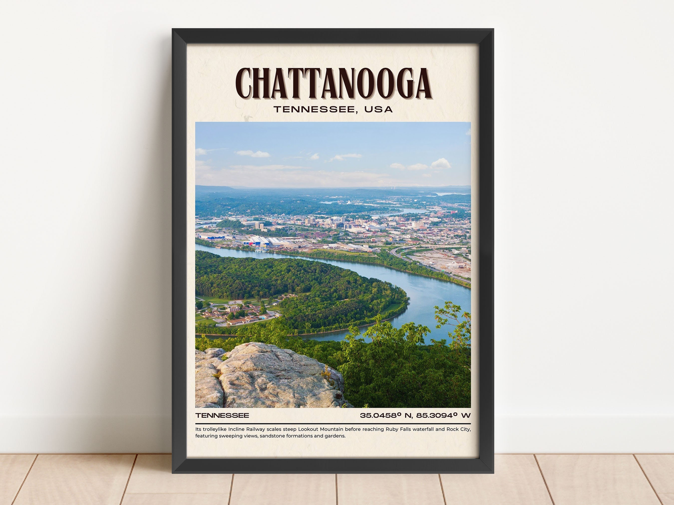 Chattanooga 12x16 Canvas