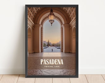 Pasadena Retro Wall Art, Pasadena Canvas, Pasadena Framed Poster, Pasadena Photo, Pasadena Poster Print, Pasadena Wall Decor, USA Poster