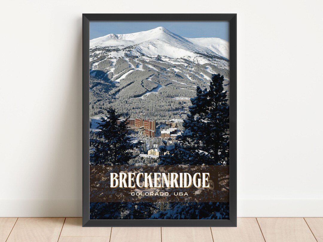 Breckenridge Retro Wall Art, Breckenridge Canvas, Breckenridge Framed