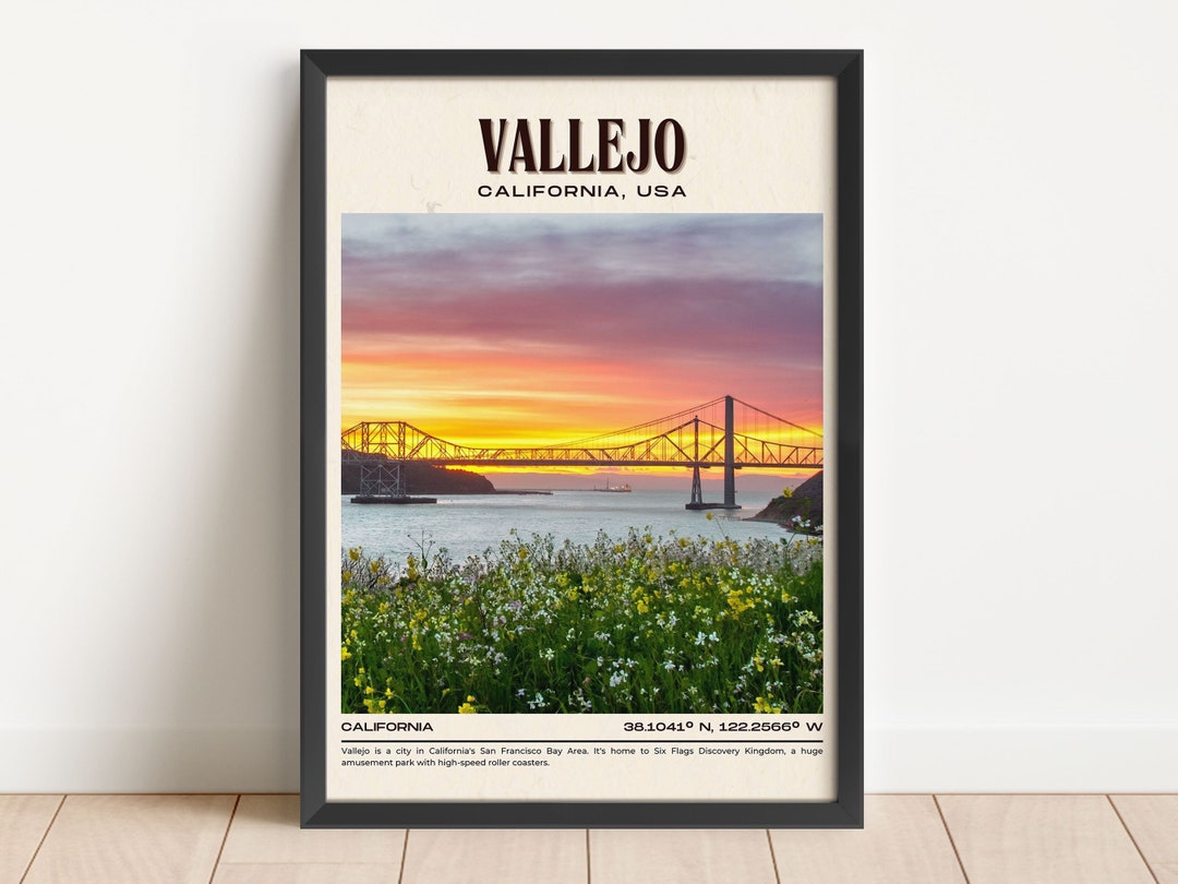 INSTANT DIGITAL DOWNLOAD, Vallejo Vintage Wall Art, Vallejo Canvas