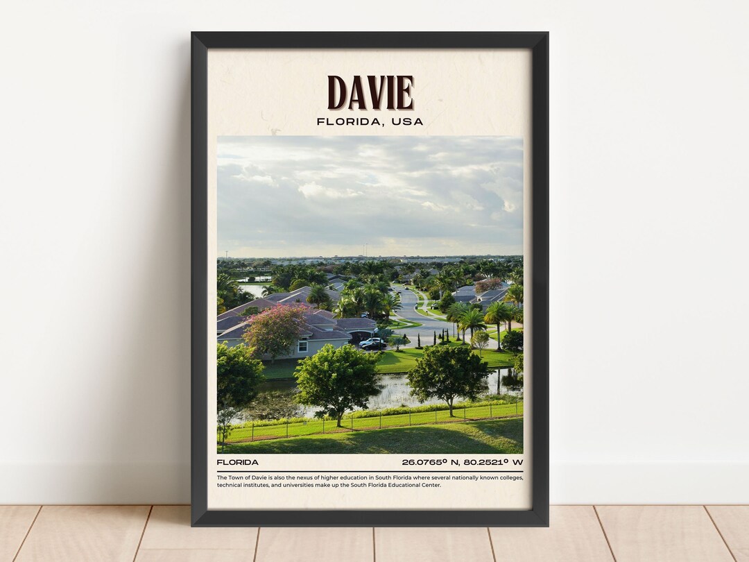 INSTANT DIGITAL DOWNLOAD, Davie Vintage Wall Art, Davie Canvas, Davie Poster, Davie Photo, Davie