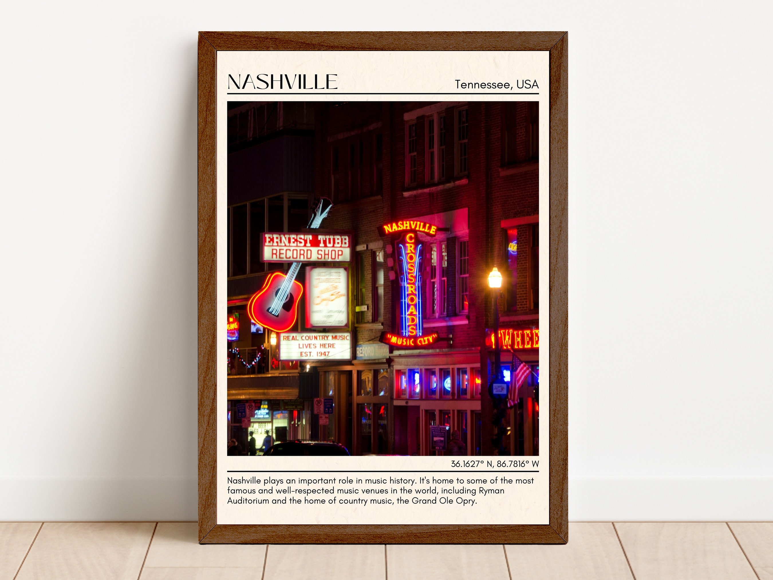 INSTANT DIGITAL DOWNLOAD, Nashville Wall Art, Nashville Canvas