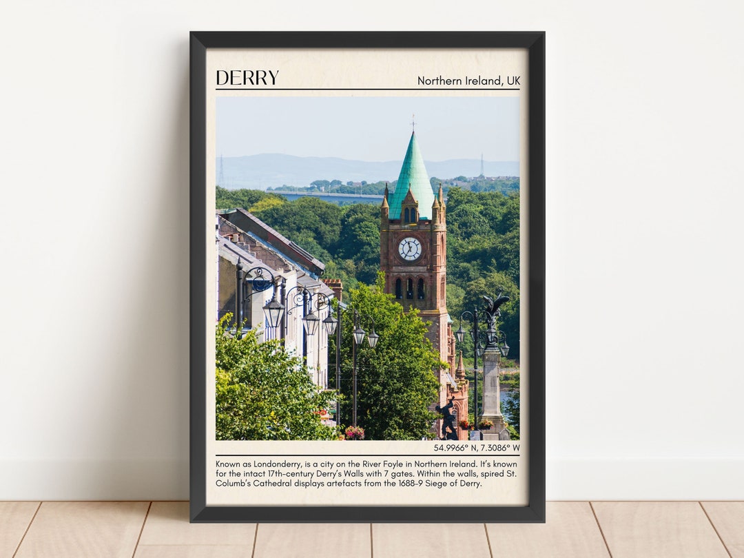 INSTANT DIGITAL DOWNLOAD, Derry Wall Art, Derry Canvas, Derry Photo