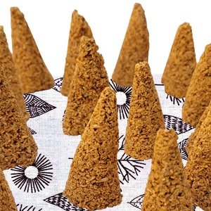 Palo Santo Cones 12, 24 or 48 Pack w/Storage Bag, Palo Santo Incense Cones from Holy Wood Powder Ground Palo Santo Sticks, Palo Santo Bulk