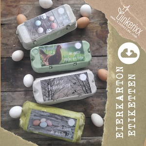Egg carton labels *Download* with labeling field