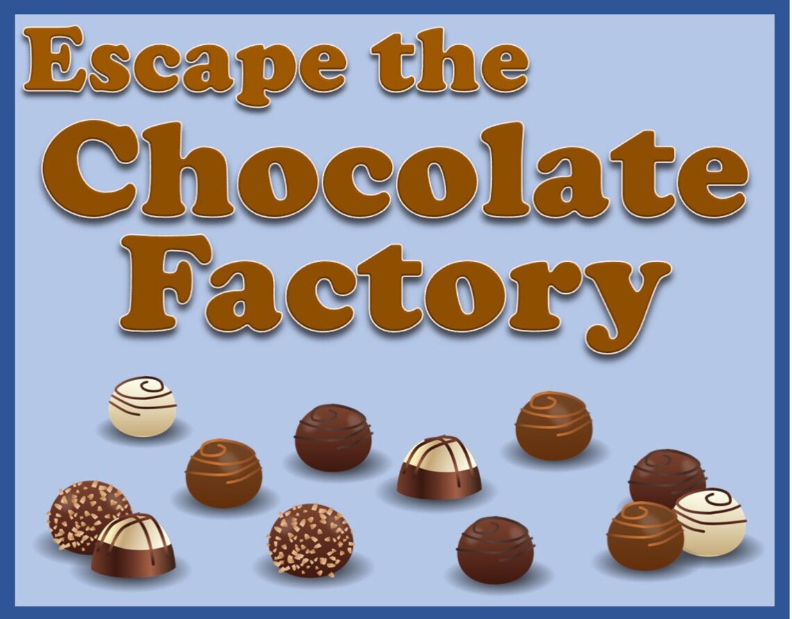 Children's Escape Room Escape the Chocolate Factory Etsy UK