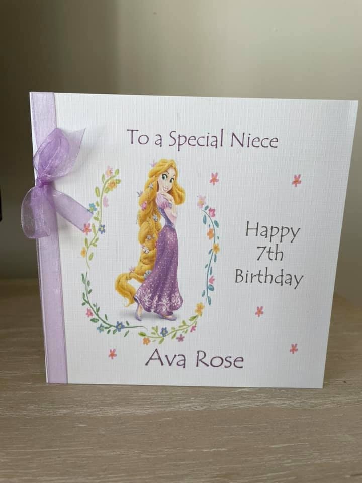 Rapunzel Birthday Card - Etsy UK