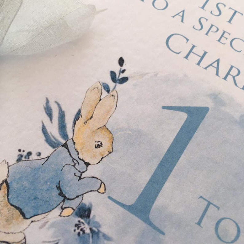 Personalised Peter Rabbit Inspired 1st Birthday Card Etsy
