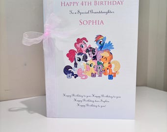 Personalised My Pony Birthday Card F111