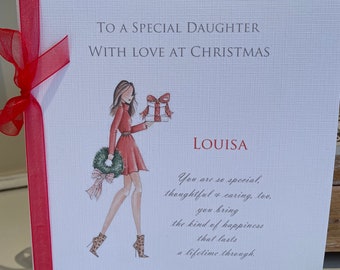 Personalised Daughter Christmas Card xm 26