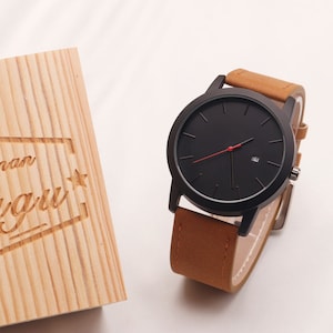 Groomsmen Watch Set, Groomsman Leather Watch, Personalized Leather Watch, Best Man/Groom Proposal, Groomsmen Gifts