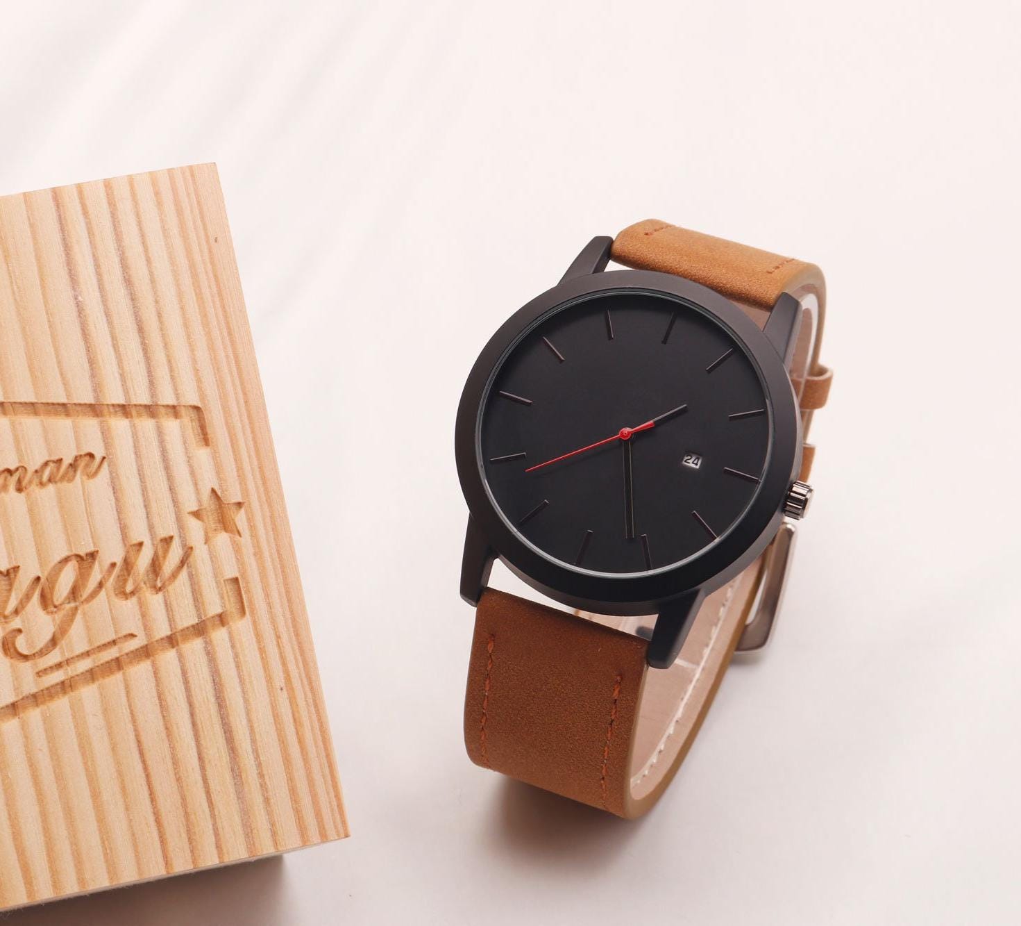 Groomsmen Gifts Set Watches, Engraved Watch for Best Man Wedding Gifts, Groomsman Propousal, Man of Honor Bridesman Gifts Brother of Groom
