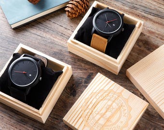 Engraved Groomsmen Watch Set: Personalized Wedding Gifts