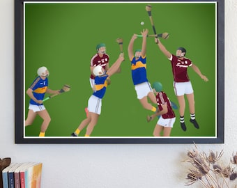 Digital Print || "The High Ball" - Tipp V Galway Hurling GAA