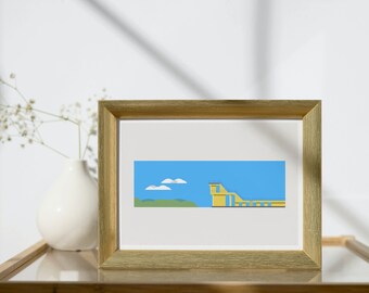 Galway Salthill Minimal Wall Art Print || Downloadable Digital File, Ireland Poster, Travel, Typography, Ireland Home Decor Gift