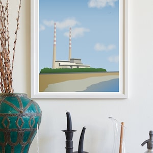 Ireland Poolbeg Dublin Minimal Poster || Downloadable Digital File, Irish Print, Home Decor Gift, Wall Art, Digital Print, SVG, JPEG, PNG