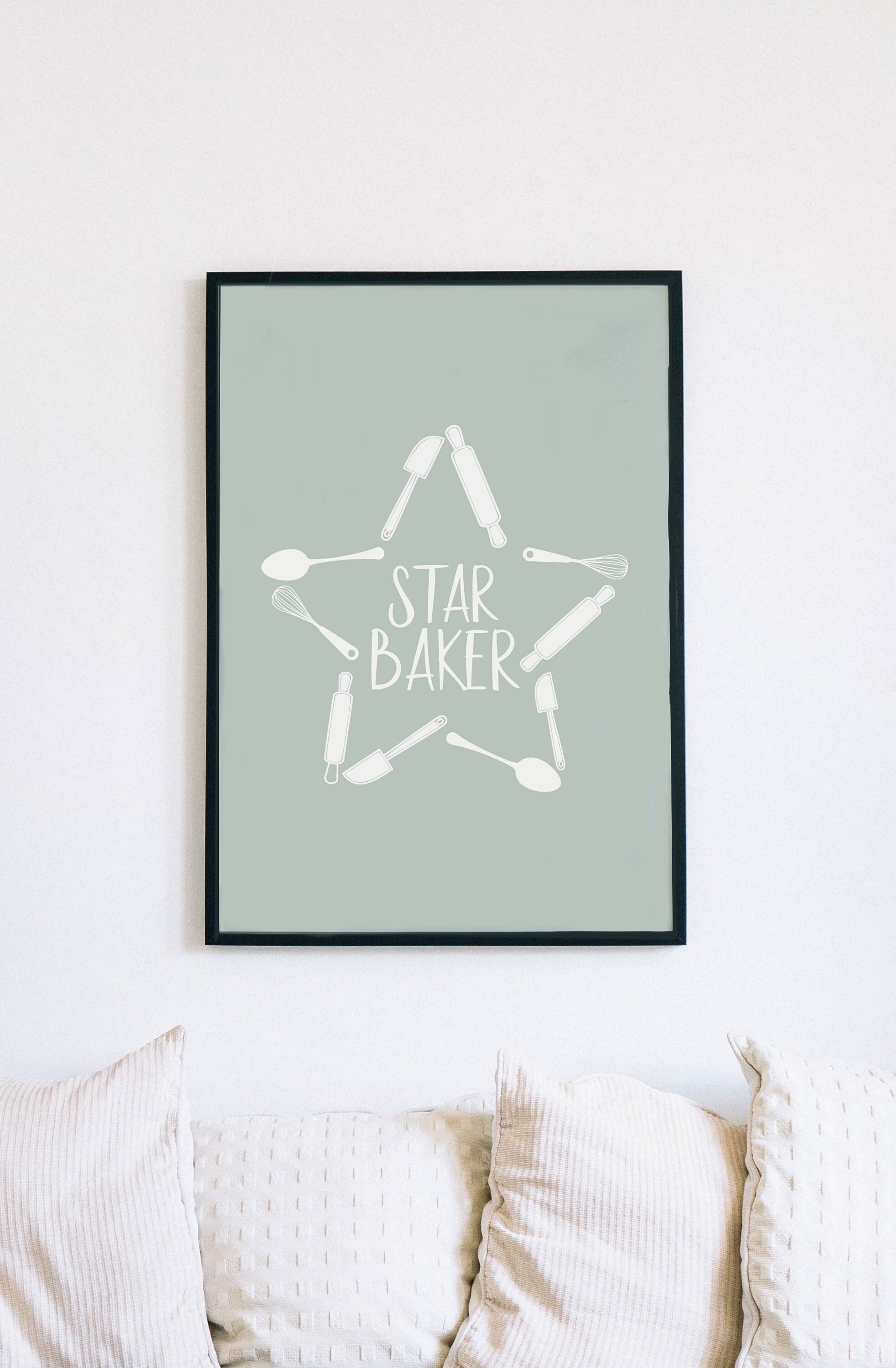 Star Baker Print: Baking Party Kitchen Art (Digital Download)