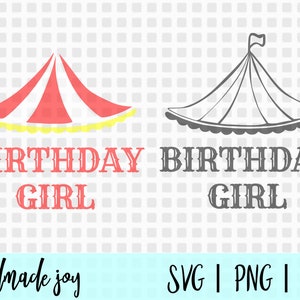 Circus Birthday Girl SVG: Party Shirt Design (Digital File)
