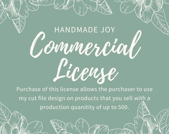 Commercial License for SVG cut files