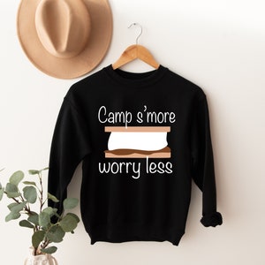 Camp S’more Worry Less svg Camping SVG PNG PDF Digital Cut file Commercial Graphic Clipart S’more design shirt svg matching camping