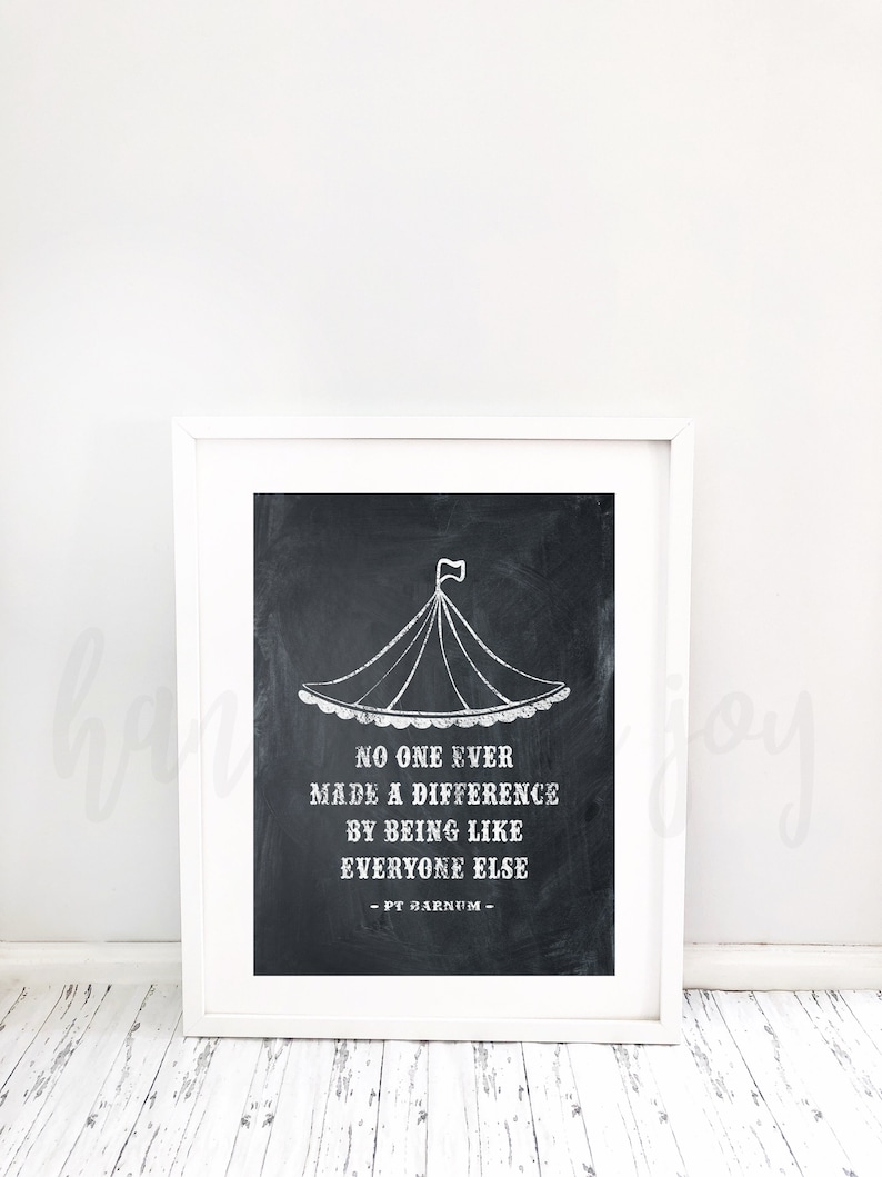 Greatest Showman Poster PT Barnum Quote Poster Printable - Etsy Canada