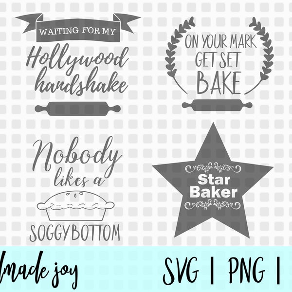 On your mark, get set, bake svg, Great British Bake Off svg, GBBO svg, Great British baking show svg, svg files, svg bundle