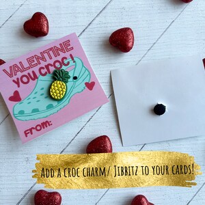 Croc Valentines, Class Valentines, Printable Valentines, Croc Charm Tag ...