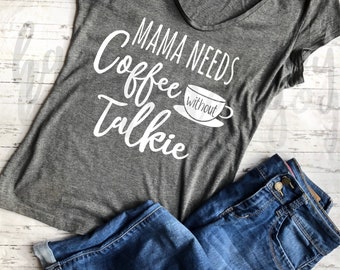 Mama behoeften koffie SVG, koffie zonder talkie SVG, Mama SVG, mother's Day SVG, Mama behoeften cafeïne SVG, grappige moeder SVG, SVG-bestanden, cricut