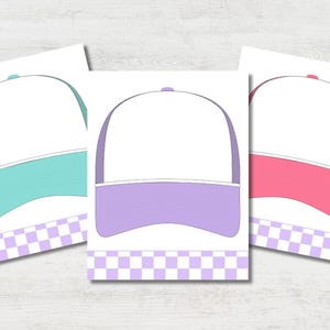 Trucker Hat Bar Template: DIY Hat Design Printable (PDF & PNG)