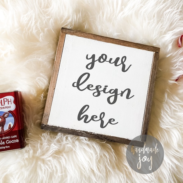 christmas sign mock up, farmhouse sign mock up, square frame,mock up flatlay, mockup, mockups, mock-up, mock-ups, svg mockup