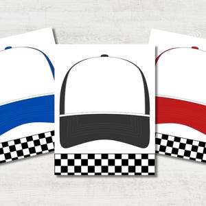 Trucker Hat Bar Template: Party Patch Layout (PDF & PNG)