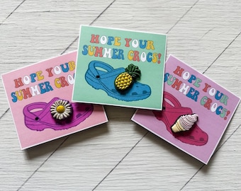 Croc Charm Gift Tag: Summer Party Favor (Digital Download)