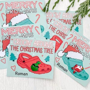 Kroko Weihnachtsanhänger Geschenk, Weihnachtsgeschenk zum Ausdrucken, Krokodilanhänger, Weihnachtsdeko, Weihnachtsdeko, Weihnachtsdeko, Geschenk zum Muttertag, pdf Datei