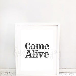 Greatest Showman lyric print, Greatest Showman Quote, Come Alive, Greatest Showman print, Greatest Showman poster, greatest showman party