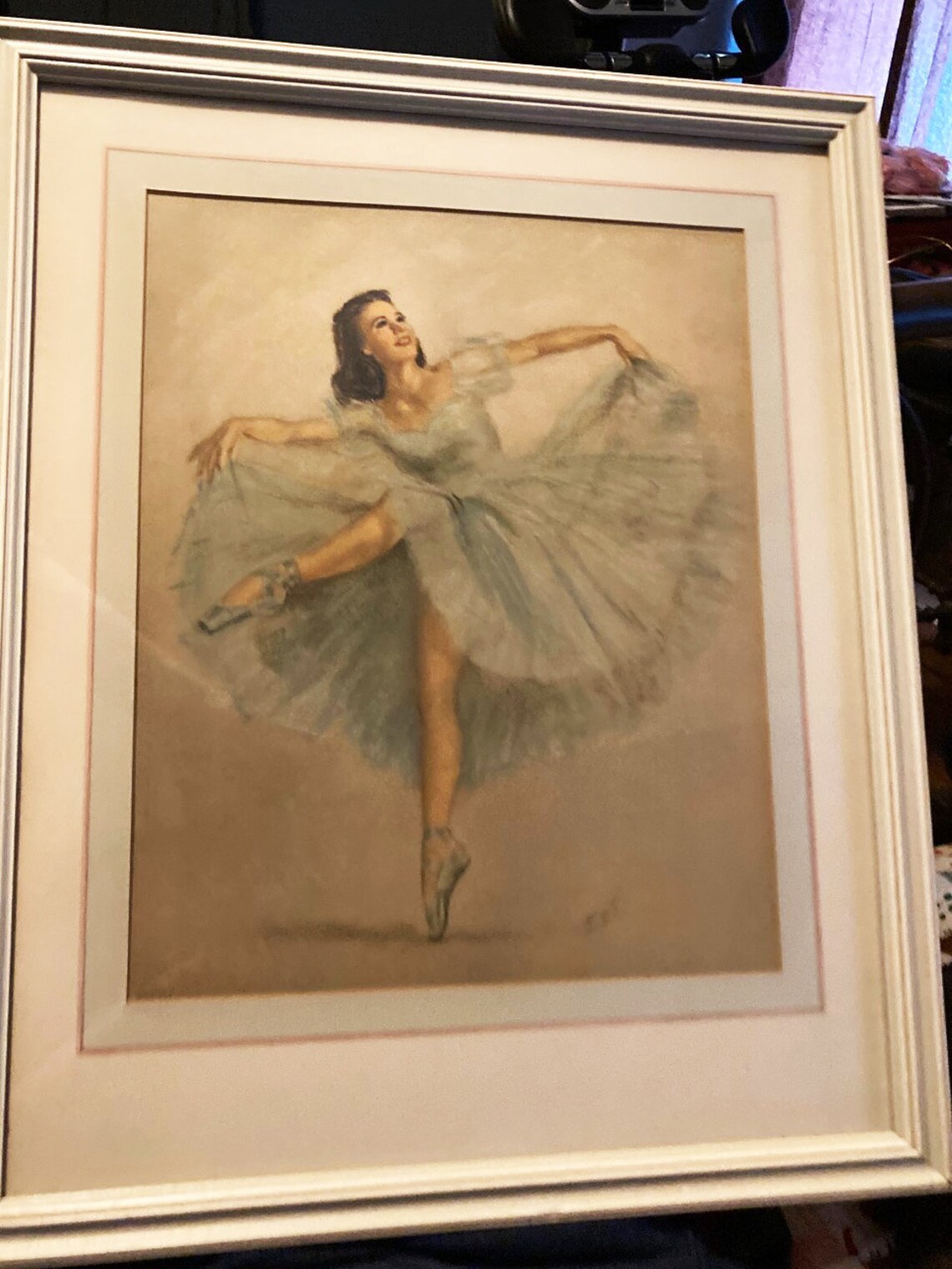 Vintage Framed Ballerina Prints 2 by Monte 1950s Etsy