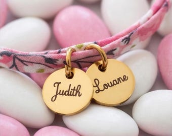 Pulsera personalizada con estampado Liberty, regalo para el Día de la Madre, regalo personalizado para la madrina, joyería para niña, regalo de cumpleaños