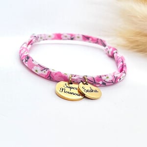 Liberty cord bracelet to personalize, personalized gift, personalized jewelry, first name bracelet, girl&#39;s jewelry, children&#39;s bracelet