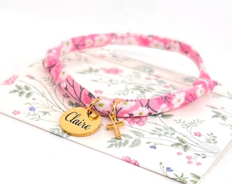 Liberty communion bracelet, profession of faith gift, personalized jewelry, children&#39;s bracelet, godmother gift