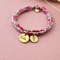 Personalized Liberty print bracelet, personalized birthday gift, girl's jewelry, Mother's Day gift product logo