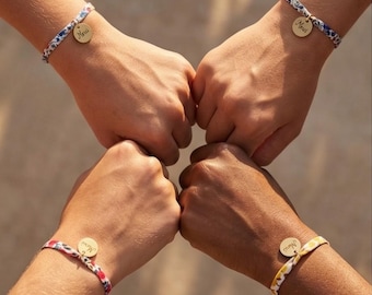 Pulsera personalizada con estampado Liberty, recuerdo para despedida de soltera, regalo para damas de honor, pulsera para mujer, damas de honor