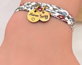 Liberty bracelet, personalized bracelet, personalized child jewelry, first name bracelet, Mother&#39;s Day gift, personalized teacher gift