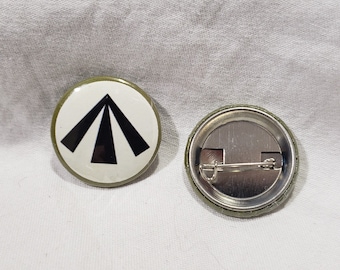Broad Arrow Pinback Button