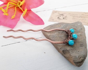 Metal Hair Fork Hair Clips Copper Hair Pin Hair Bun Pins Etsy